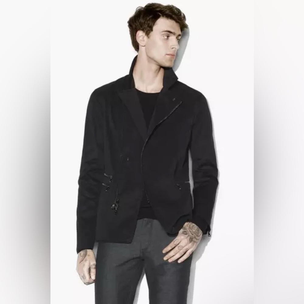 John Varvatos Asymmetric Rider Jacket Size EU 46 USA 36 small